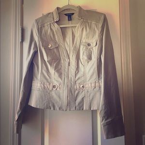 Never Worn WHBM Khaki Jacket